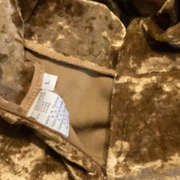 Elements Exclusively by Spiegel Crushed Velvet Bodysuit Large L - Picture 10 of 11